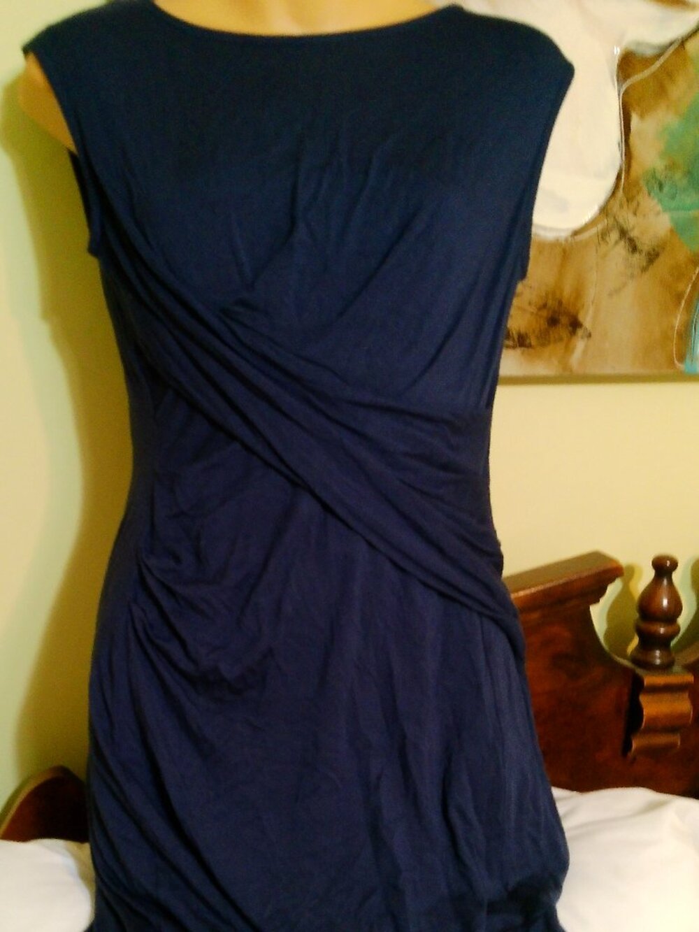 KUT FROM THE KLOTH NAVY BLUE JERSEY DRESSSIZE SMALL GOOD CONDITION